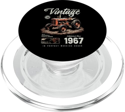 Vintage Tractor Farmer Geburtstag geboren 1967 geboren PopSockets PopGrip für MagSafe Vintage Tractor Farmer Geburtstag geboren 1967 geboren PopSockets PopGrip für MagSafe von JRRTS RETRO BUTSTRUTTY Bauerntraktor Designs