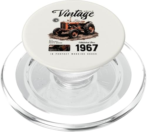 Vintage Tractor Farmer Geburtstag geboren 1967 geboren PopSockets PopGrip für MagSafe Vintage Tractor Farmer Geburtstag geboren 1967 geboren PopSockets PopGrip für MagSafe von JRRTS RETRO BUTSTRUTTY Bauerntraktor Designs