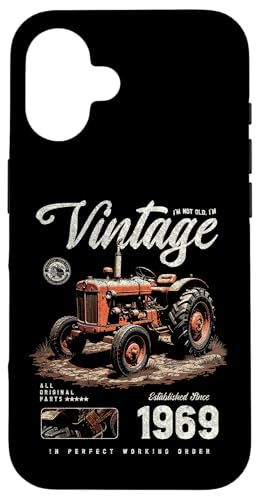 Vintage Tractor Farmer Geburtstag geboren 1969 geboren Hülle für iPhone 16 Vintage Tractor Farmer Geburtstag geboren 1969 geboren Hülle für iPhone 16 von JRRTS RETRO BUTSTRUTTY Bauerntraktor Designs