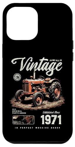 Vintage Tractor Farmer Geburtstag geboren 1971 geboren Hülle für iPhone 12 Pro Max Vintage Tractor Farmer Geburtstag geboren 1971 geboren Hülle für iPhone 12 Pro Max von JRRTS RETRO BUTSTRUTTY Bauerntraktor Designs