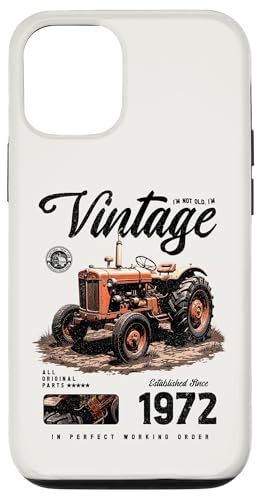 Vintage Tractor Farmer Geburtstag geboren 1972 geboren Hülle für iPhone 12/12 Pro Vintage Tractor Farmer Geburtstag geboren 1972 geboren Hülle für iPhone 12/12 Pro von JRRTS RETRO BUTSTRUTTY Bauerntraktor Designs
