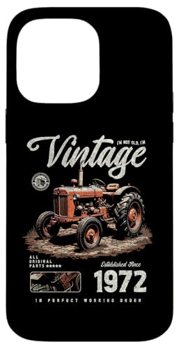 Vintage Tractor Farmer Geburtstag geboren 1972 geboren Hülle für iPhone 14 Pro Max Vintage Tractor Farmer Geburtstag geboren 1972 geboren Hülle für iPhone 14 Pro Max von JRRTS RETRO BUTSTRUTTY Bauerntraktor Designs