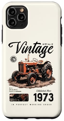 Vintage Tractor Farmer Geburtstag geboren 1973 geboren Hülle für iPhone 11 Pro Max von JRRTS RETRO BUTSTRUTTY Bauerntraktor Designs