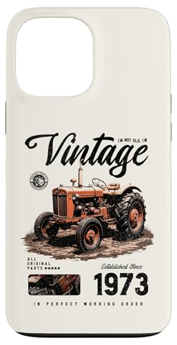 Vintage Tractor Farmer Geburtstag geboren 1973 geboren Hülle für iPhone 13 Pro Max Vintage Tractor Farmer Geburtstag geboren 1973 geboren Hülle für iPhone 13 Pro Max von JRRTS RETRO BUTSTRUTTY Bauerntraktor Designs