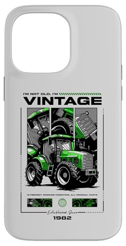 Vintage Tractor Farmer Geburtstag geboren 1982 geboren Hülle für iPhone 14 Pro Max Vintage Tractor Farmer Geburtstag geboren 1982 geboren Hülle für iPhone 14 Pro Max von JRRTS RETRO BUTSTRUTTY Bauerntraktor Designs