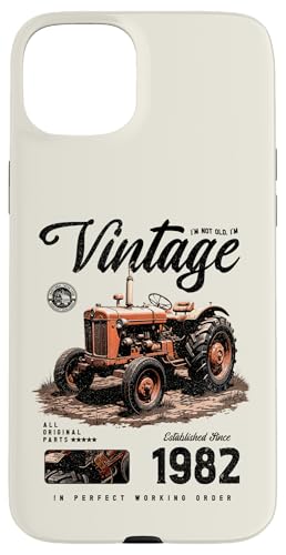 Vintage Tractor Farmer Geburtstag geboren 1982 geboren Hülle für iPhone 15 Plus Vintage Tractor Farmer Geburtstag geboren 1982 geboren Hülle für iPhone 15 Plus von JRRTS RETRO BUTSTRUTTY Bauerntraktor Designs