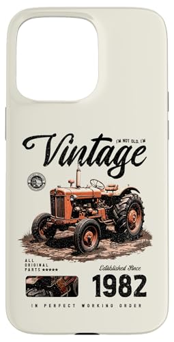 Vintage Tractor Farmer Geburtstag geboren 1982 geboren Hülle für iPhone 15 Pro Max Vintage Tractor Farmer Geburtstag geboren 1982 geboren Hülle für iPhone 15 Pro Max von JRRTS RETRO BUTSTRUTTY Bauerntraktor Designs