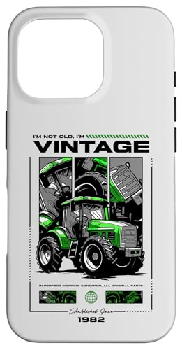 Vintage Tractor Farmer Geburtstag geboren 1982 geboren Hülle für iPhone 16 Pro Vintage Tractor Farmer Geburtstag geboren 1982 geboren Hülle für iPhone 16 Pro von JRRTS RETRO BUTSTRUTTY Bauerntraktor Designs