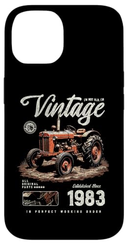 Vintage Tractor Farmer Geburtstag geboren 1983 geboren Hülle für iPhone 14 von JRRTS RETRO BUTSTRUTTY Bauerntraktor Designs