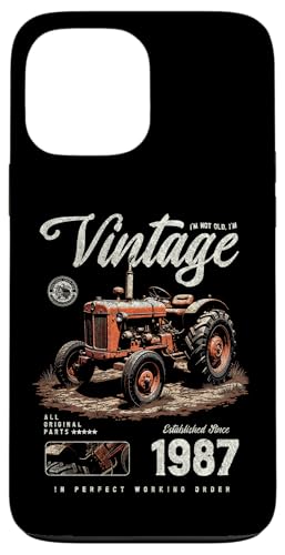 Vintage Tractor Farmer Geburtstag geboren 1987 geboren Hülle für iPhone 13 Pro Max Vintage Tractor Farmer Geburtstag geboren 1987 geboren Hülle für iPhone 13 Pro Max von JRRTS RETRO BUTSTRUTTY Bauerntraktor Designs