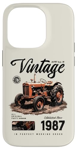 Vintage Tractor Farmer Geburtstag geboren 1987 geboren Hülle für iPhone 14 Pro Vintage Tractor Farmer Geburtstag geboren 1987 geboren Hülle für iPhone 14 Pro von JRRTS RETRO BUTSTRUTTY Bauerntraktor Designs