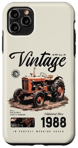 Vintage Tractor Farmer Geburtstag geboren 1988 geboren Hülle für iPhone 11 Pro Max Vintage Tractor Farmer Geburtstag geboren 1988 geboren Hülle für iPhone 11 Pro Max von JRRTS RETRO BUTSTRUTTY Bauerntraktor Designs