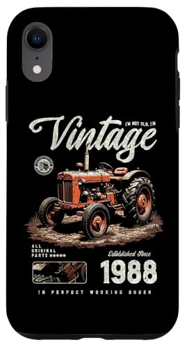 Vintage Tractor Farmer Geburtstag geboren 1988 geboren Hülle für iPhone XR Vintage Tractor Farmer Geburtstag geboren 1988 geboren Hülle für iPhone XR von JRRTS RETRO BUTSTRUTTY Bauerntraktor Designs
