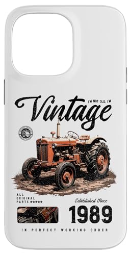 Vintage Tractor Farmer Geburtstag geboren 1989 geboren Hülle für iPhone 14 Pro Max Vintage Tractor Farmer Geburtstag geboren 1989 geboren Hülle für iPhone 14 Pro Max von JRRTS RETRO BUTSTRUTTY Bauerntraktor Designs