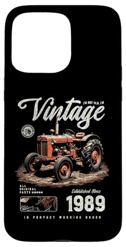 Vintage Tractor Farmer Geburtstag geboren 1989 geboren Hülle für iPhone 15 Pro Max Vintage Tractor Farmer Geburtstag geboren 1989 geboren Hülle für iPhone 15 Pro Max von JRRTS RETRO BUTSTRUTTY Bauerntraktor Designs