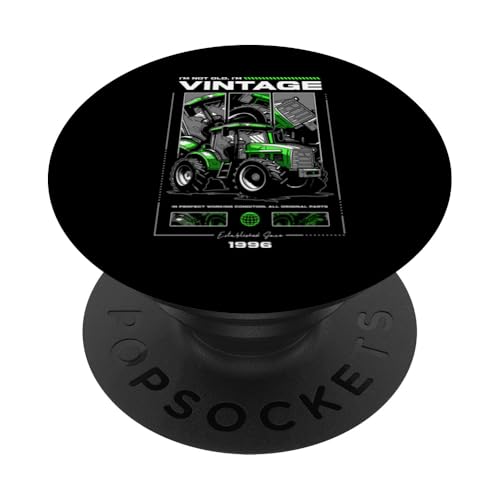 Vintage Tractor Farmer Geburtstag geboren 1996 PopSockets Klebender PopGrip Vintage Tractor Farmer Geburtstag geboren 1996 PopSockets Klebender PopGrip von JRRTS RETRO BUTSTRUTTY Bauerntraktor Designs