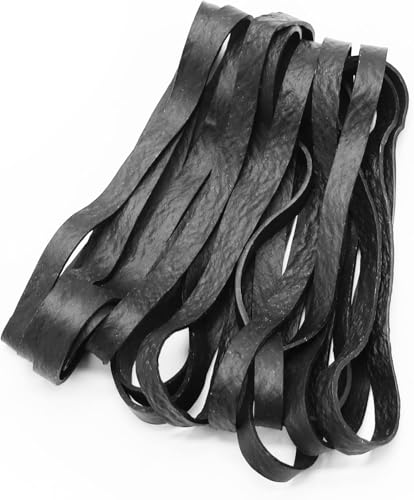 20 Stück Gummibänder, strapazierfähige Gummibänder, elastische Gummiringe, Gummispannband für Büro, Haus, Schule (schwarz) von JRSHIRLEYLTD