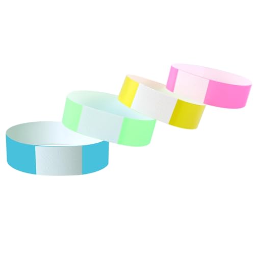 412 StüCk EintrittsbäNder,EinlassbäNdchen,Party ArmbäNder,Tyvek-ArmbäNder 4-Farben-Set, Wasserdicht Event-ArmbäNder, IdentifikationsarmbäNder 19 X 255 mm,Zur Kontrolle, Events Und Sicherheit von JRSHIRLEYLTD