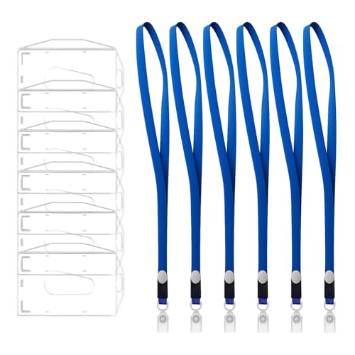 6 StüCk AusweishüLle Mit SchlüSselring,Durchsichtige KartenhüLle,Badge Holder Karten,Transparent Ausweishalter,Lanyard Mit KartenhüLle,KartenhüLle Hartplastik, FüR Ausweisclip, Kreditkarten 6 StüCk AusweishüLle Mit SchlüSselring,Durchsichtige KartenhüLle,Badge Holder Karten,Transparent Ausweishalter,Lanyard Mit KartenhüLle,KartenhüLle Hartplastik, FüR Ausweisclip, Kreditkarten von JRSHIRLEYLTD