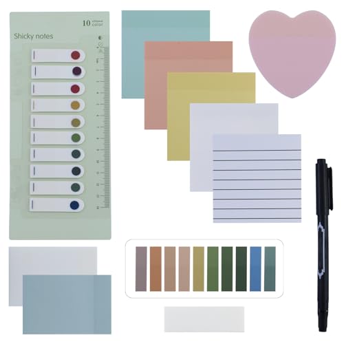 650 Durchsichtige Transparente Haftnotizen Transparent Sticky Notes, Colorful Transparent Set Notizzettel Schulsachen Aesthetic School Stuff, mit 1 Stück Gepunkteter Haftnotizzettel 650 Durchsichtige Transparente Haftnotizen Transparent Sticky Notes, Colorful Transparent Set Notizzettel Schulsachen Aesthetic School Stuff, mit 1 Stück Gepunkteter Haftnotizzettel von JRSHIRLEYLTD