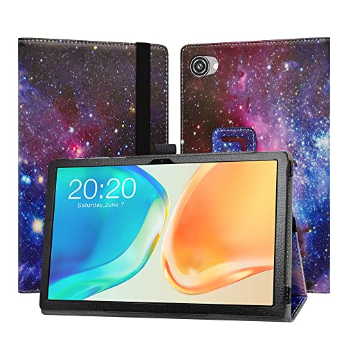JRTAL Fit Folio PU Leder dünne Schutzhülle Schale Etui Tasche für Teclast M40 Plus/P20S /P30S/P40HD/TECLAST P40HD Gen 3 10.1" Tablet- Galaxy von JRTAL