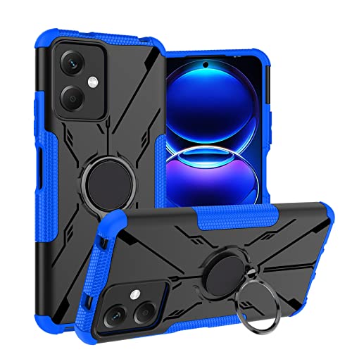 JRTAL Hülle für Redmi Note 12, Ring Kickstand 360 Grad rotierenden Fingerring Grip Drop Schutz Stoßdämpfung Weichen TPU Cover für Xiaomi Redmi Note 12 - Blau JRTAL Hülle für Redmi Note 12, Ring Kickstand 360 Grad rotierenden Fingerring Grip Drop Schutz Stoßdämpfung Weichen TPU Cover für Xiaomi Redmi Note 12 - Blau von JRTAL
