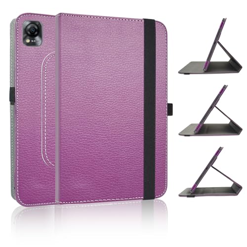JRTAL Kompatibel mit Blackview Mega 1 Hülle,360°Drehbarer Cover Kunstleder Schutzhülle Tasche Etui mit Ständerfunktion für 11.5" Blackview Mega 1 Tablet（Nicht für Andere Modelle）- Violet von JRTAL