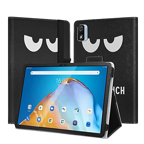 JRTAL Kompatibel mit Blackview Tab 12 Hülle, Slim Fit Folio PU Leder dünne Schutzhülle Schale Etui Tasche für Blackview Tab 12 10.1" Tablet - Don't Touch von JRTAL