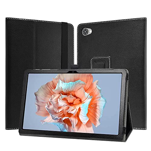 JRTAL Kompatibel mit Blackview Tab 15 Hülle, Slim Fit Folio PU Leder dünne Schutzhülle Schale Etui Tasche für Blackview Tab 15 10.5" /Blackview Tab 15 Pro Tablet - Schwarz von JRTAL