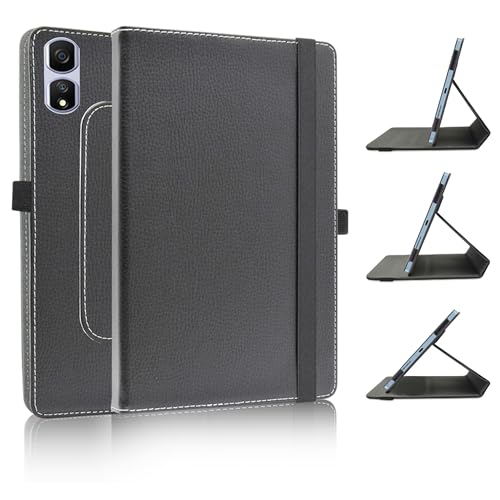 JRTAL Kompatibel mit Blackview Tab 16 Hülle, 360°Drehbarer Cover Kunstleder Schutzhülle Tasche Etui mit Ständerfunktion für 11" Blackview Tab 16 Pro Tablet (Nicht für Andere Modelle) - Schwarz von JRTAL