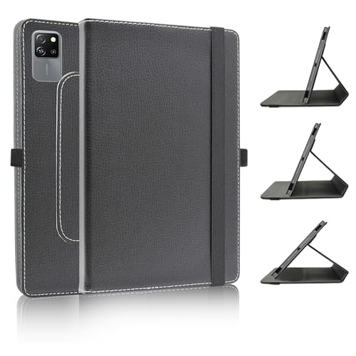JRTAL Kompatibel mit Blackview Tab 60 WiFi Hülle,Blackview Tab 60 Pro Hülle,360°Drehbarer Cover Kunstleder Schutzhülle Tasche Etui mit für Blackview Tab 60 WiFi/Tab 60 Pro 10.1" Tablet - Schwarz von JRTAL