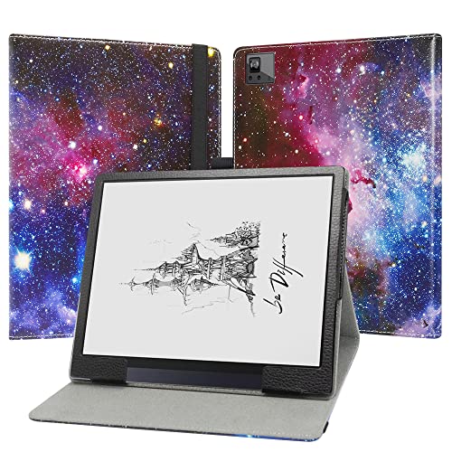 JRTAL Kompatibel mit Boox Tab Ultra Hülle, Slim Fit Folio PU Leder dünne Schutzhülle Schale Etui Tasche für Boox Tab Ultra 10.3" Tablet（Nicht für BOOX Tab X）- Galaxy von JRTAL