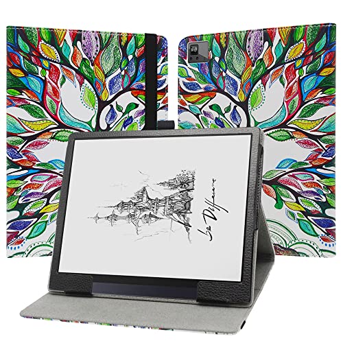 JRTAL Kompatibel mit Boox Tab Ultra Hülle, Slim Fit Folio PU Leder dünne Schutzhülle Schale Etui Tasche für Boox Tab Ultra 10.3" Tablet（Nicht für BOOX Tab X）- Love Tree von JRTAL