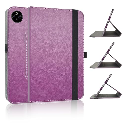 JRTAL Kompatibel mit DOOGEE T30 Max Hülle,360°Drehbarer Cover Kunstleder Schutzhülle Tasche Etui mit Ständerfunktion für 12.4" DOOGEE T30 Max Tablet（Nicht für Andere Modelle）- Violet von JRTAL
