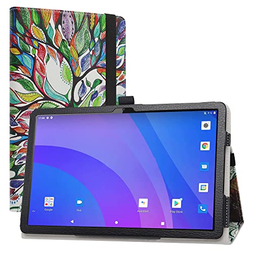 JRTAL Kompatibel mit Lenovo Tab M10 3rd Gen Hülle, Slim Fit Folio PU Leder dünne Schutzhülle Schale Etui Tasche für 10.1" Lenovo Tab M10 (3rd Gen) TB328FU Tablet - Love Tree von JRTAL