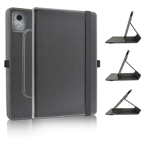 JRTAL Kompatibel mit Lenovo Tab M11 Plus Hülle，K11 Plus Hülle,360°Drehbarer Cover Kunstleder Schutzhülle Tasche Etui mit Ständerfunktion für Lenovo Tab M11 Plus / K11 Plus 11.45 Tablet - Schwarz von JRTAL