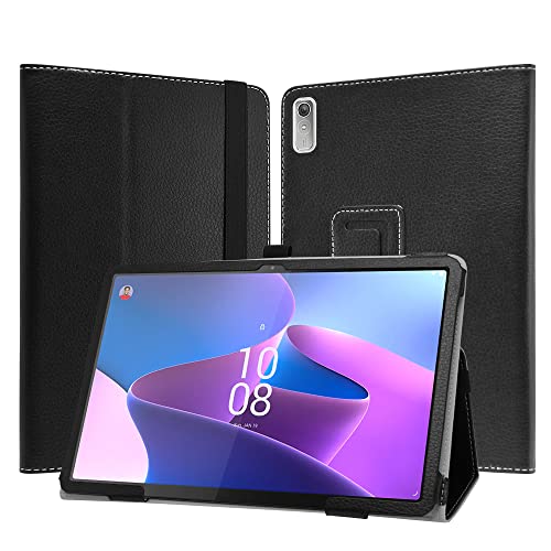 JRTAL Kompatibel mit Lenovo Tab P11 Pro 2nd Gen Hülle, Slim Fit Folio PU Leder dünne Schutzhülle Schale Etui Tasche für Lenovo Tab P11 Pro (2nd Gen) TB132FU 11.2" Tablet - Schwarz von JRTAL