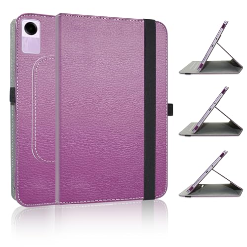 JRTAL Kompatibel mit Redmi Pad SE Hülle, 360°Drehbarer Cover Kunstleder Schutzhülle Tasche Etui mit Ständerfunktion für Xiaomi Redmi Pad SE 11" Tablet - Violett von JRTAL