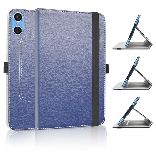 JRTAL Kompatibel mit TECLAST P26T Hülle, 360°Drehbarer Cover Kunstleder Schutzhülle Tasche Etui mit Ständerfunktion für TECLAST P26T 10.1" Tablet - Navy Blau von JRTAL