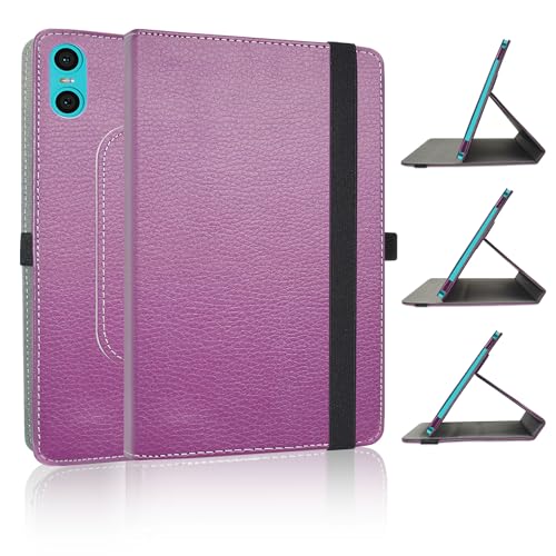 JRTAL Kompatibel mit TECLAST P30 Hülle,TECLAST P30T Hülle,360°Drehbarer Cover Kunstleder Schutzhülle Tasche Etui mit für TECLAST P30 / TECLAST P30T 10.1" Tablet（Nicht für Andere Modelle）- Violet von JRTAL