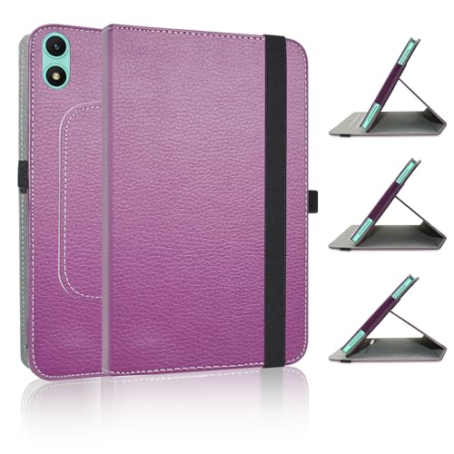 JRTAL Kompatibel mit TECLAST P85T Hülle, 360°Drehbarer Cover Kunstleder Schutzhülle Tasche Etui mit Ständerfunktion für TECLAST P85T 8" Tablet - Violett von JRTAL