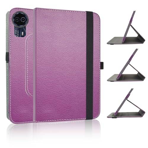 JRTAL Kompatibel mit TECLAST T50HD Hülle,360°Drehbarer Cover Kunstleder Schutzhülle Tasche Etui mit Ständerfunktion für 11" TECLAST T50HD Tablet（Nicht für Andere Modelle）- Violet von JRTAL
