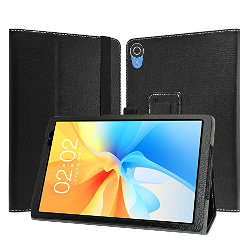 JRTAL Kompatibel mit Teclast P25T Hülle, Slim Fit Folio PU Leder dünne Schutzhülle Schale Etui Tasche für Teclast P25T 10.1" Tablet（Nicht für Andere Modelle）- Schwarz von JRTAL