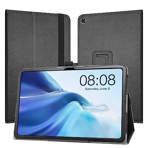 JRTAL Kompatibel mit UMIDIGI A13 Tab Hülle, Headwolf HPAD5 Hülle,Slim Fit Folio PU Leder dünne Schutzhülle Schale Etui Tasche für UMIDIGI A13 Tab/Headwolf HPAD5 10.5" Tablet - Schwarz von JRTAL
