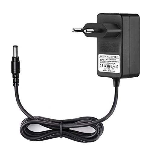 JRing Netzteil 24V DC 1A, EU-Plug 5,5/2,1mm, 24W Stecker-Netzteil für Radiowecker, LED-Strip Streifen, Speedport, Lichtleisten, USB-Hub, Switch, Router/Eingang 110-240V AC von JRing