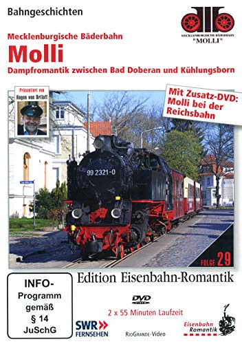 Molli - Dampfromantik zwischen Bad Doberan und Kühlungsborn - Bahngeschichten - Edition Eisenbahn-Romantik - Rio Grande [2 DVDs] von JS Filmproduktion