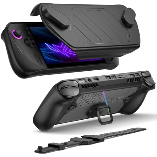 JSAUX PC0111 ModCase Kompatibel mit ASUS ROG Ally X (2024), ROG Ally X Hülle mit abnehmbarem Frontcover, inklusive Schutzhülle, Frontabdeckung, Metallhalterung und Trageriemen – Basis Set von JSAUX