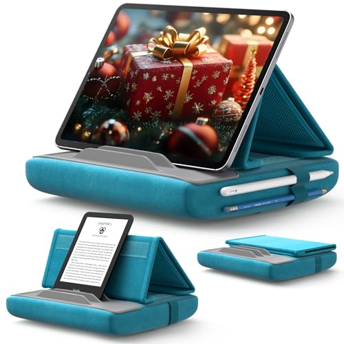 JSAUX Tablet Halter Kissen, Tablet Kissen Ständer Lesekissen, Tablet Halterung Bett Sofa Kompatibel mit iPad Pro 11 10.5 9.7 10.2 Air Mini, Tablet, Kindle, E-Reader und mehr 4-11'' Geräte Grün von JSAUX