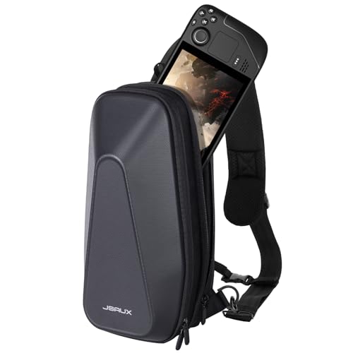 JSAUX Tragetasche für Steam Deck (OLED)/ASUS ROG Ally X/ROG Ally, Große Kapazität Hartschale Schützender Umhängetasche mit Mehreren Taschen Kompatibel für switch/Steam Deck/ROG Ally Zubehör-BG0105X JSAUX Tragetasche für Steam Deck (OLED)/ASUS ROG Ally X/ROG Ally, Große Kapazität Hartschale Schützender Umhängetasche mit Mehreren Taschen Kompatibel für switch/Steam Deck/ROG Ally Zubehör-BG0105X von JSAUX
