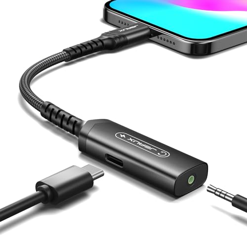 JSAUX USB C Kopfhörer Adapter und Laden, 2 in 1 Klinke Adapter 60W Typ C AUX 3.5mm Klinke Audio für iPhone 15 Pro Max/15 Pro/15, Samsung S24/S23/S22/S21/S20,Huawei P40/P30/P20,iPad Pro-Schwarz JSAUX USB C Kopfhörer Adapter und Laden, 2 in 1 Klinke Adapter 60W Typ C AUX 3.5mm Klinke Audio für iPhone 15 Pro Max/15 Pro/15, Samsung S24/S23/S22/S21/S20,Huawei P40/P30/P20,iPad Pro-Schwarz von JSAUX